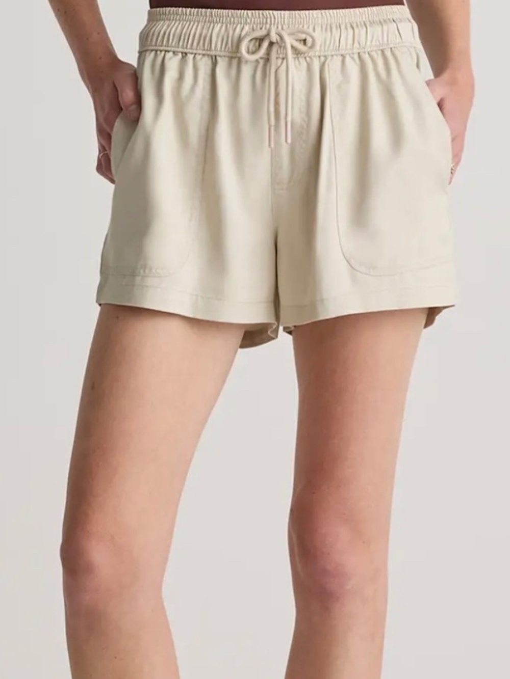 Quince Vintage Wash Tencel Utility Shorts